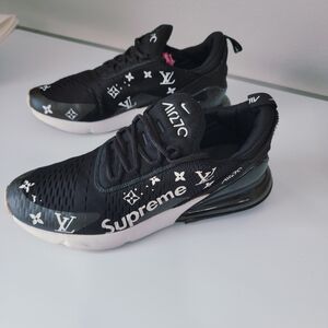 Nike Air Max 270 AH8050-012 Custom Graphic Print Black Men’s Size 10 No Box